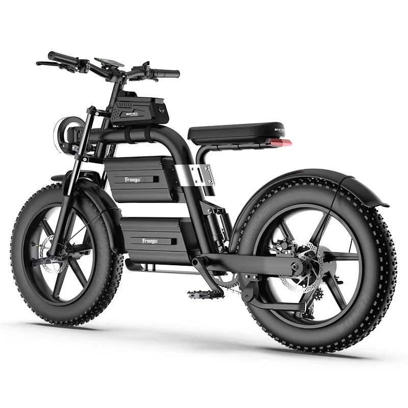 Big Cat Dual Battery Electric Bike motorcycle style with Adjustable Seat E20 by Freego