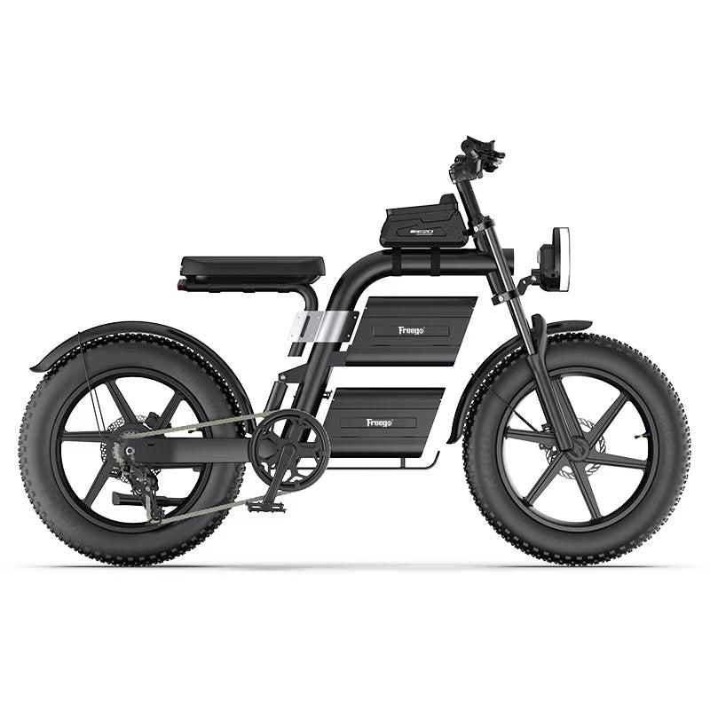 Big Cat Dual Battery Electric Bike motorcycle style with Adjustable Seat E20 by Freego