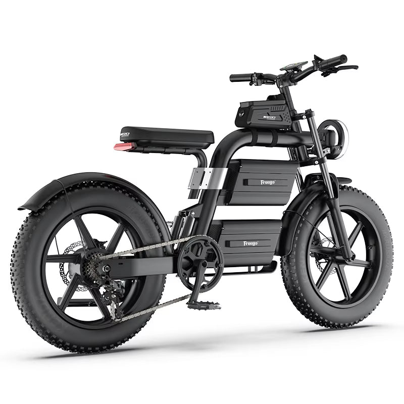 Big Cat Dual Battery Electric Bike motorcycle style with Adjustable Seat E20 by Freego